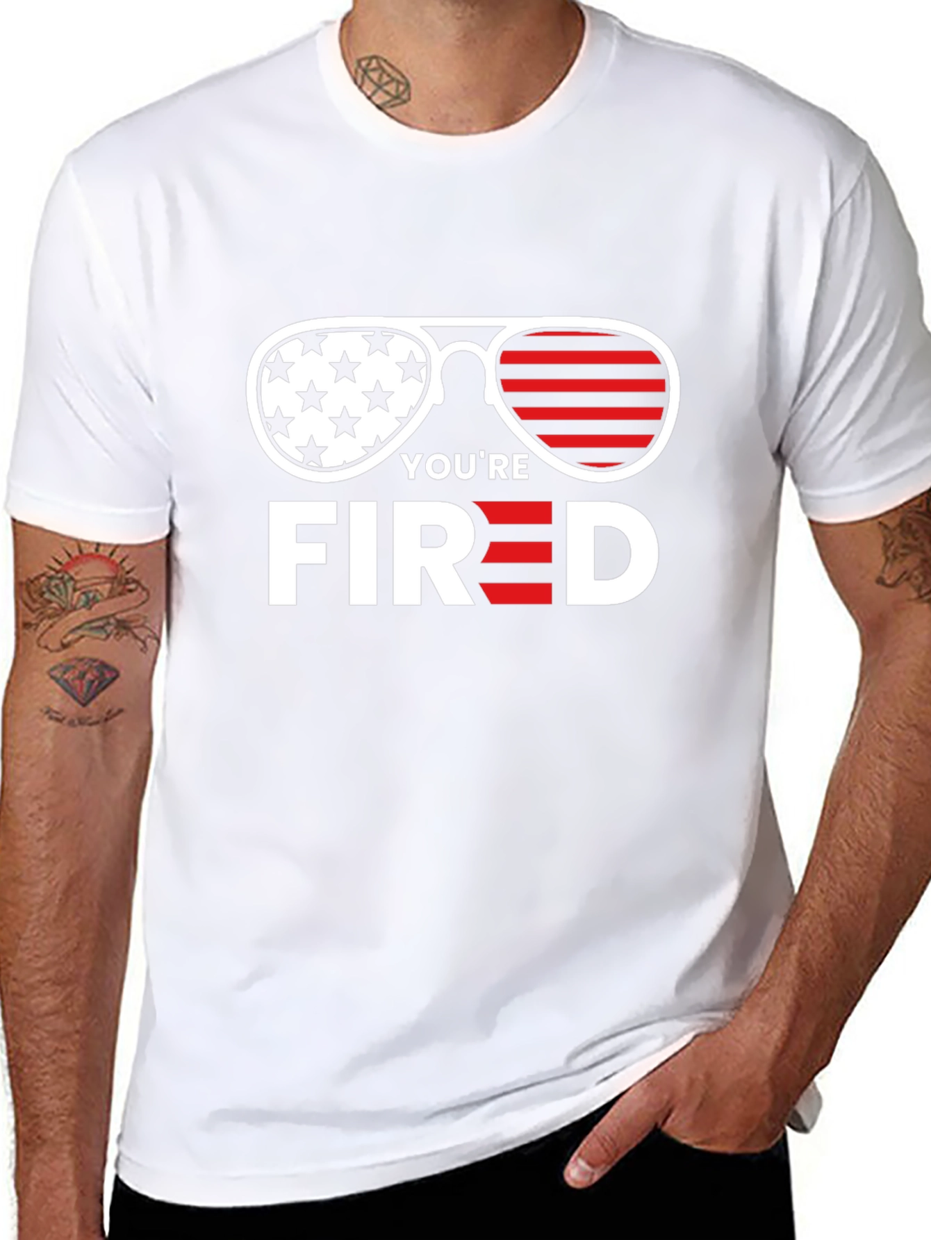 Youre Fired T-Shirt - Patriotic Sunglasses Tee