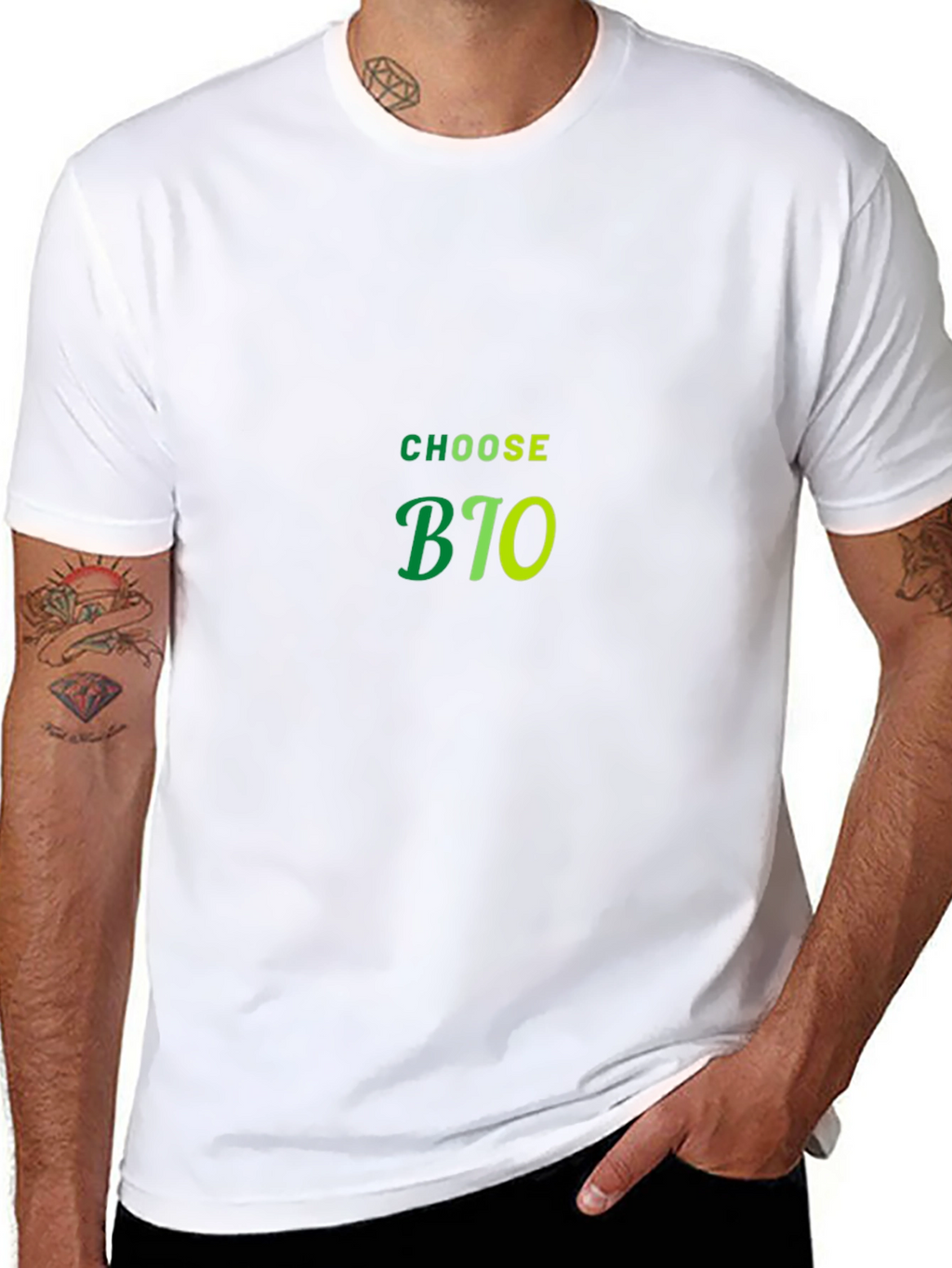 Choose BIO Black Cotton T-Shirt