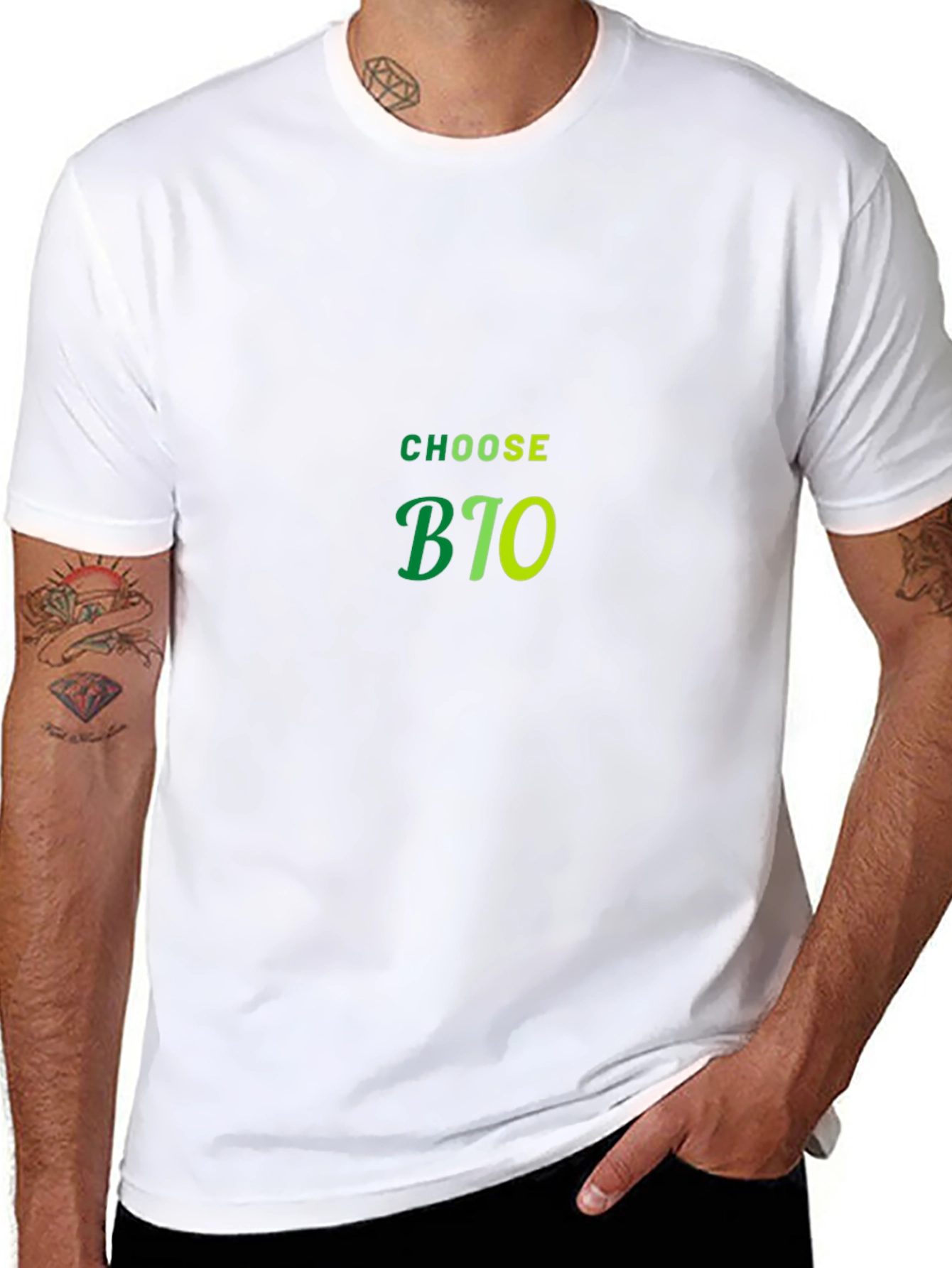 Choose BIO Black Cotton T-Shirt