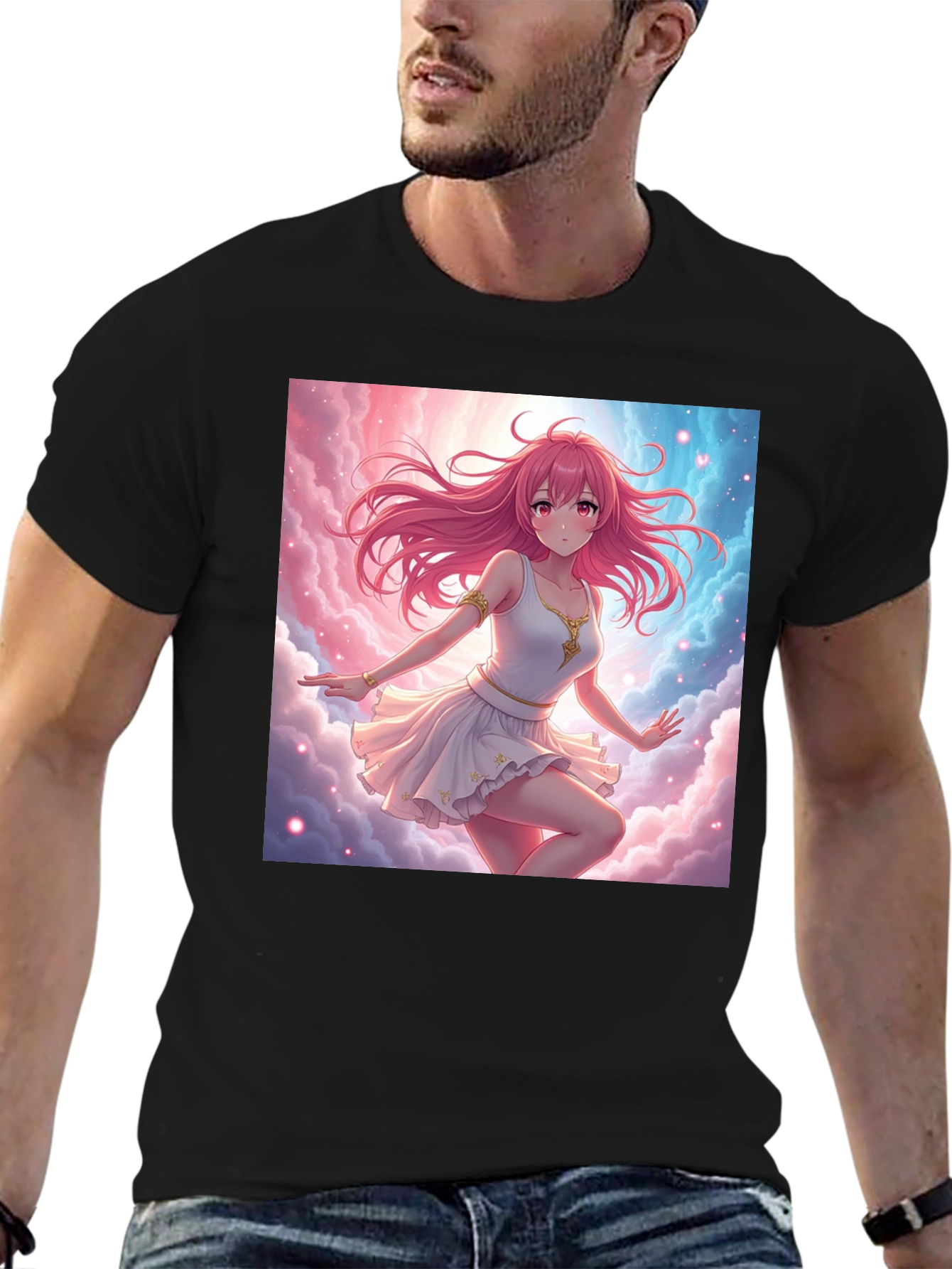 Anime Girl Cloud T-Shirt