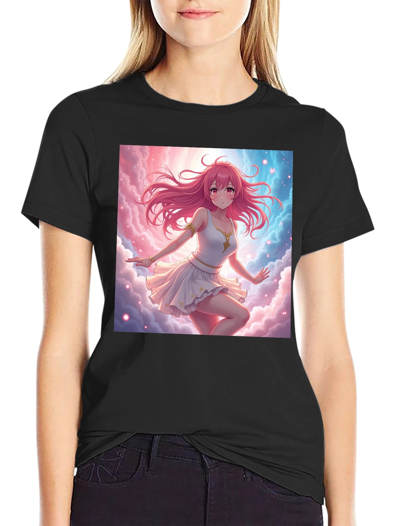 Anime Girl Cloud T-Shirt