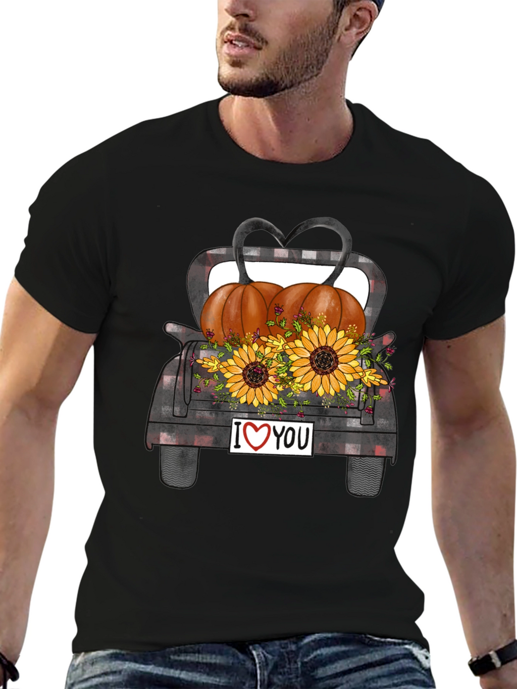 Autumn Harvest Truck Graphic T-Shirt