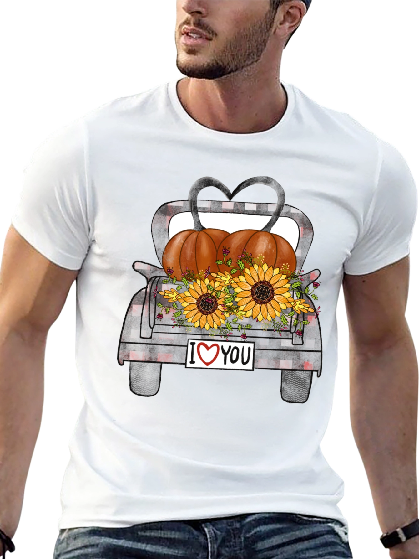 Autumn Harvest Truck Graphic T-Shirt