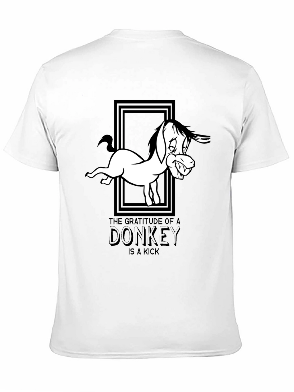 Gratitude of a Donkey Graphic Tee - Black