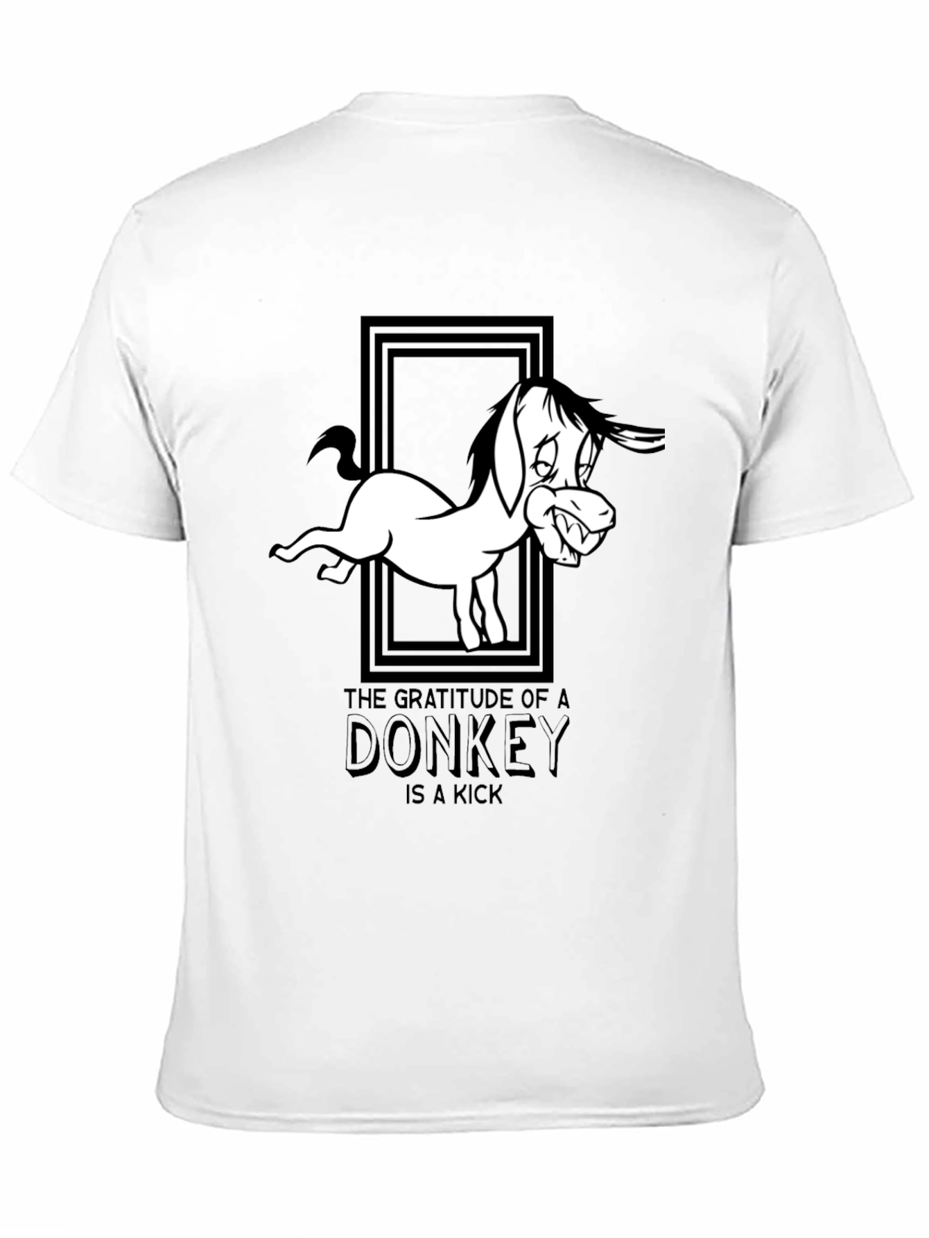 Gratitude of a Donkey Graphic Tee - Black