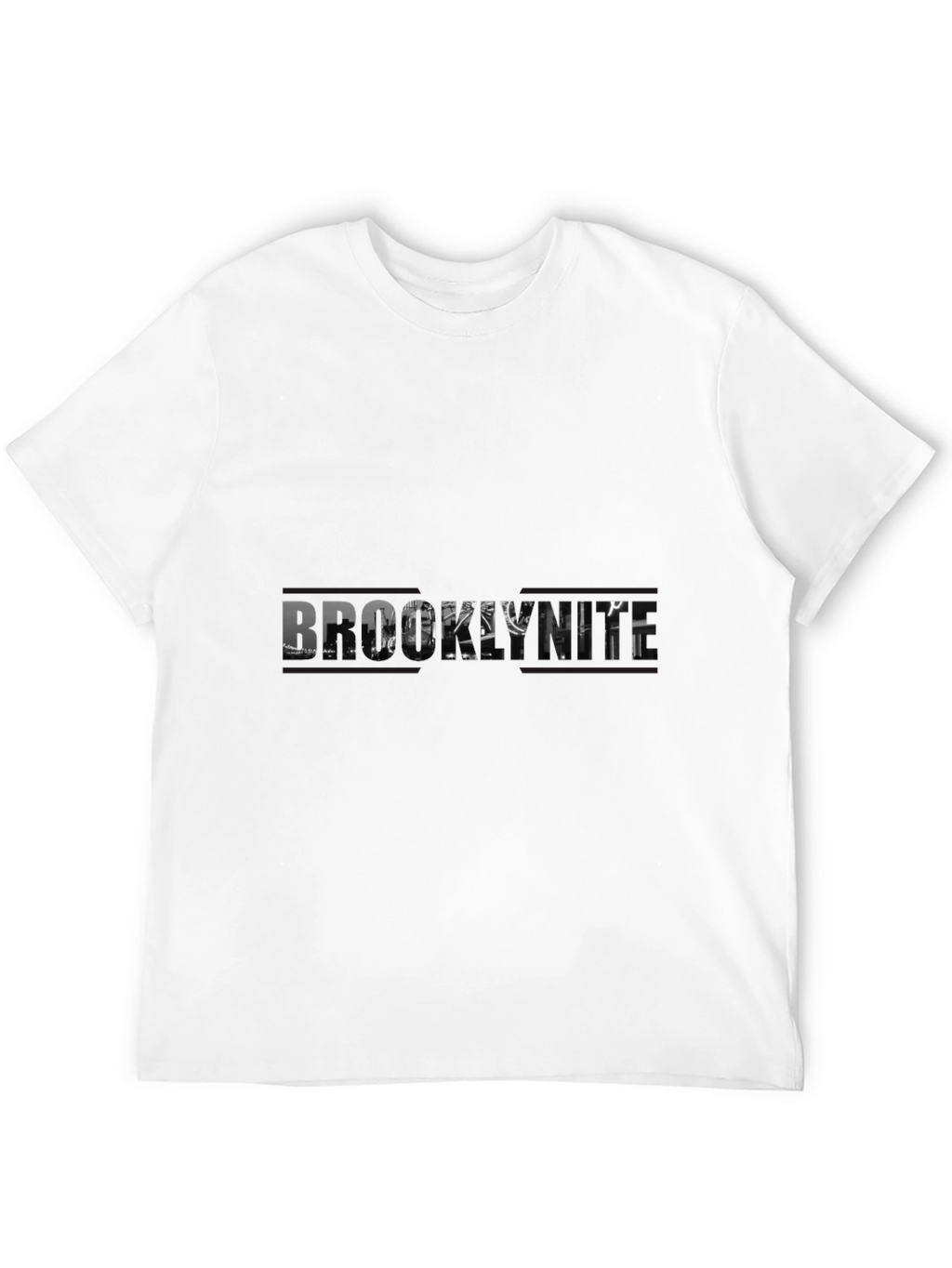 Brooklyn Skyline Graphic Black T-Shirt