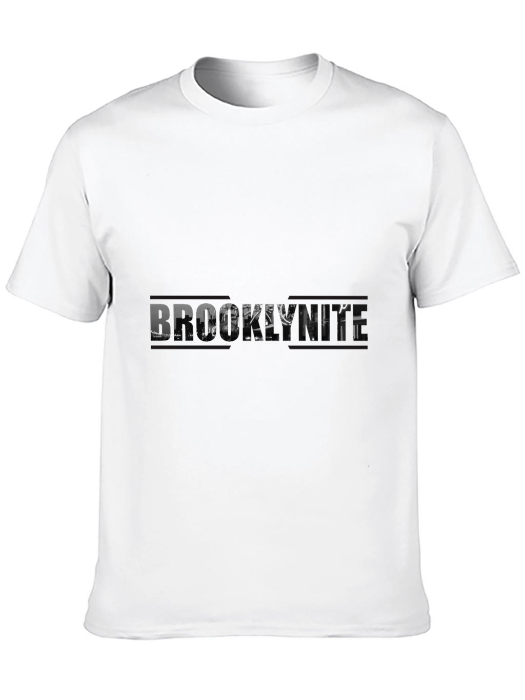 Brooklyn Skyline Graphic Black T-Shirt