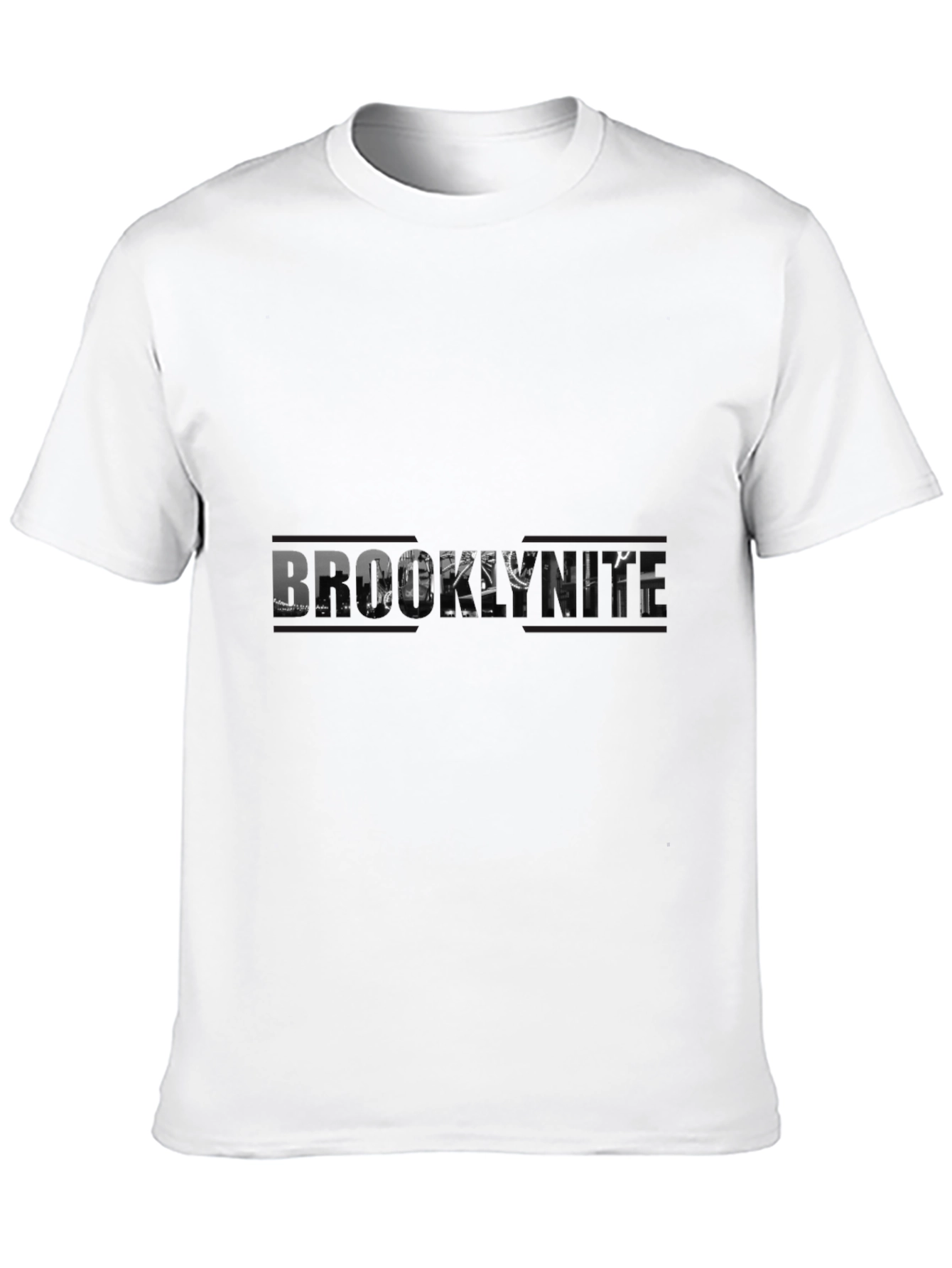Brooklyn Skyline Graphic Black T-Shirt