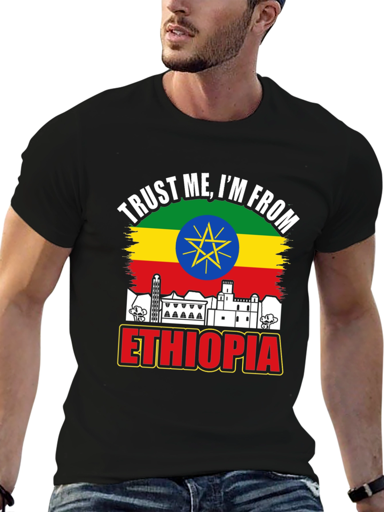 Ethiopia Pride T-Shirt - Trust Me Im From Ethiopia Tee