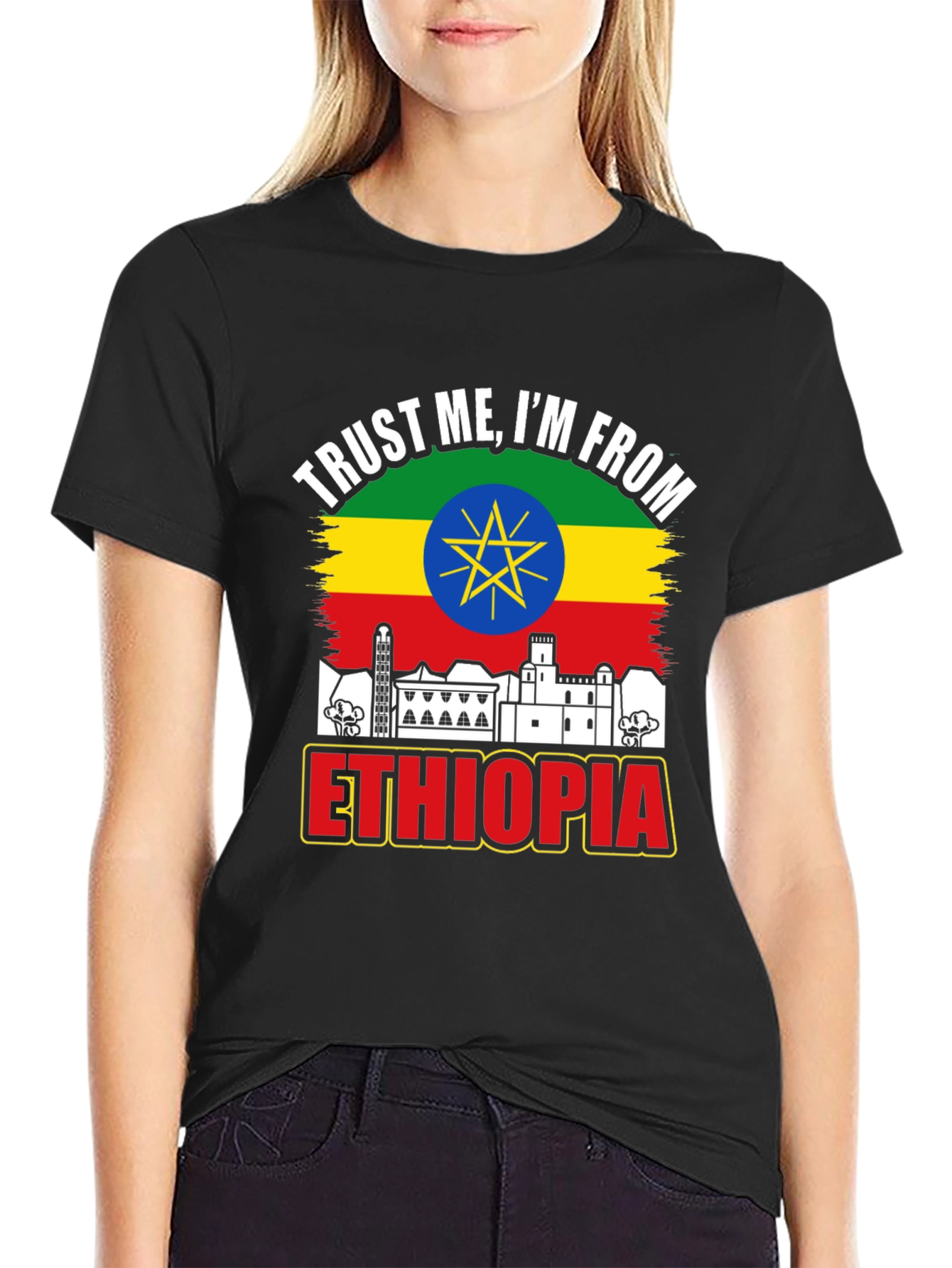 Ethiopia Pride T-Shirt - Trust Me Im From Ethiopia Tee