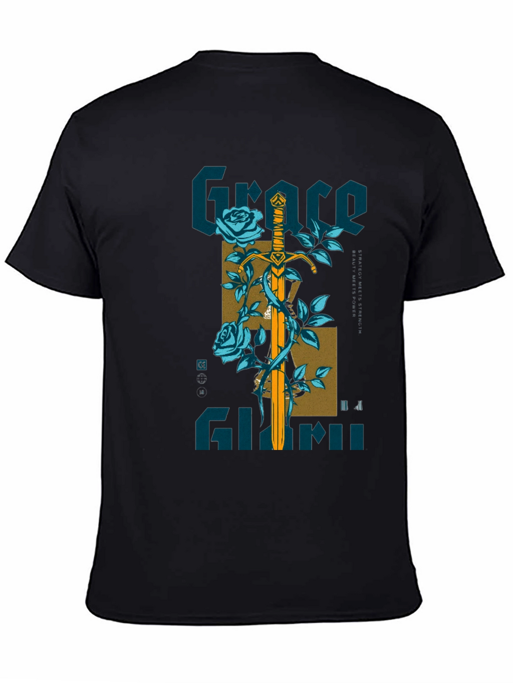 Grace Sword Graphic Tee - Mens Black T-Shirt