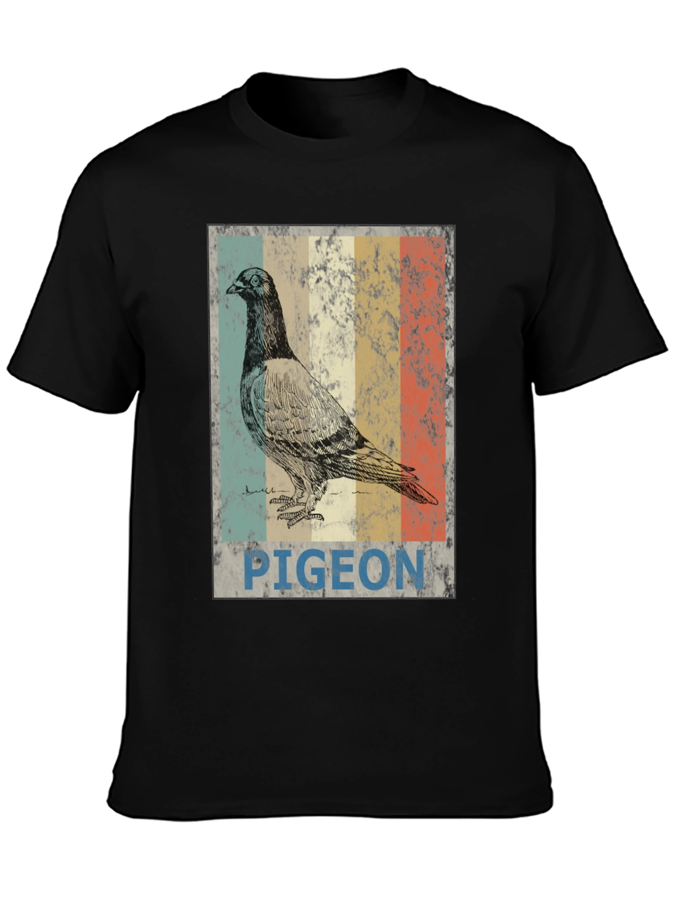 Vintage Pigeon Graphic T-Shirt - Cool Bird Design