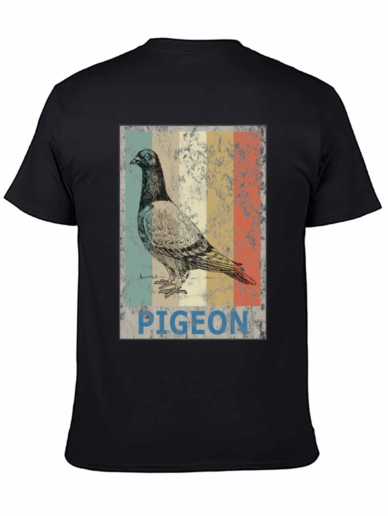 Vintage Pigeon Graphic T-Shirt - Cool Bird Design