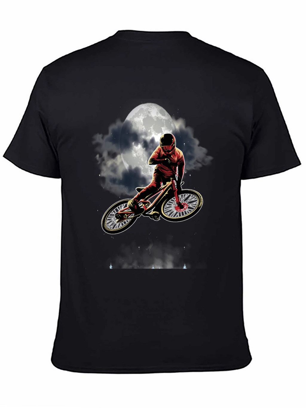 Mountain Bike Moon T-Shirt - Ride Under the Stars