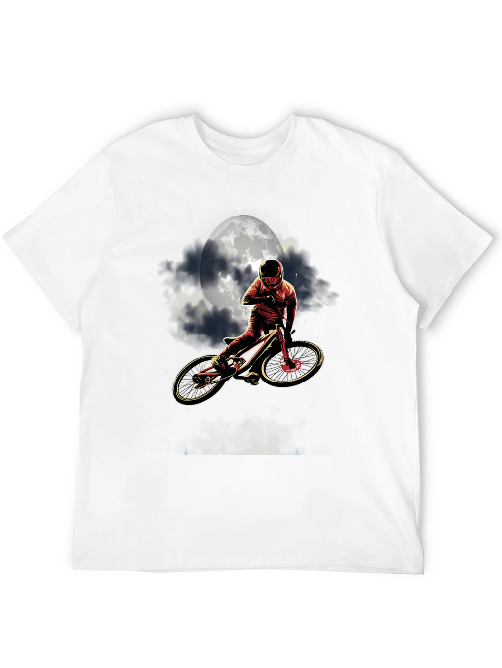 Mountain Bike Moon T-Shirt - Ride Under the Stars