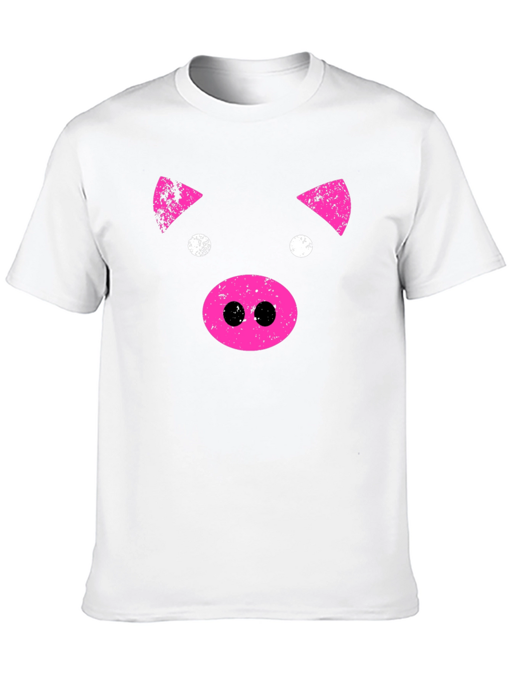 Pink Pig Graphic Tee - Black Casual T-Shirt