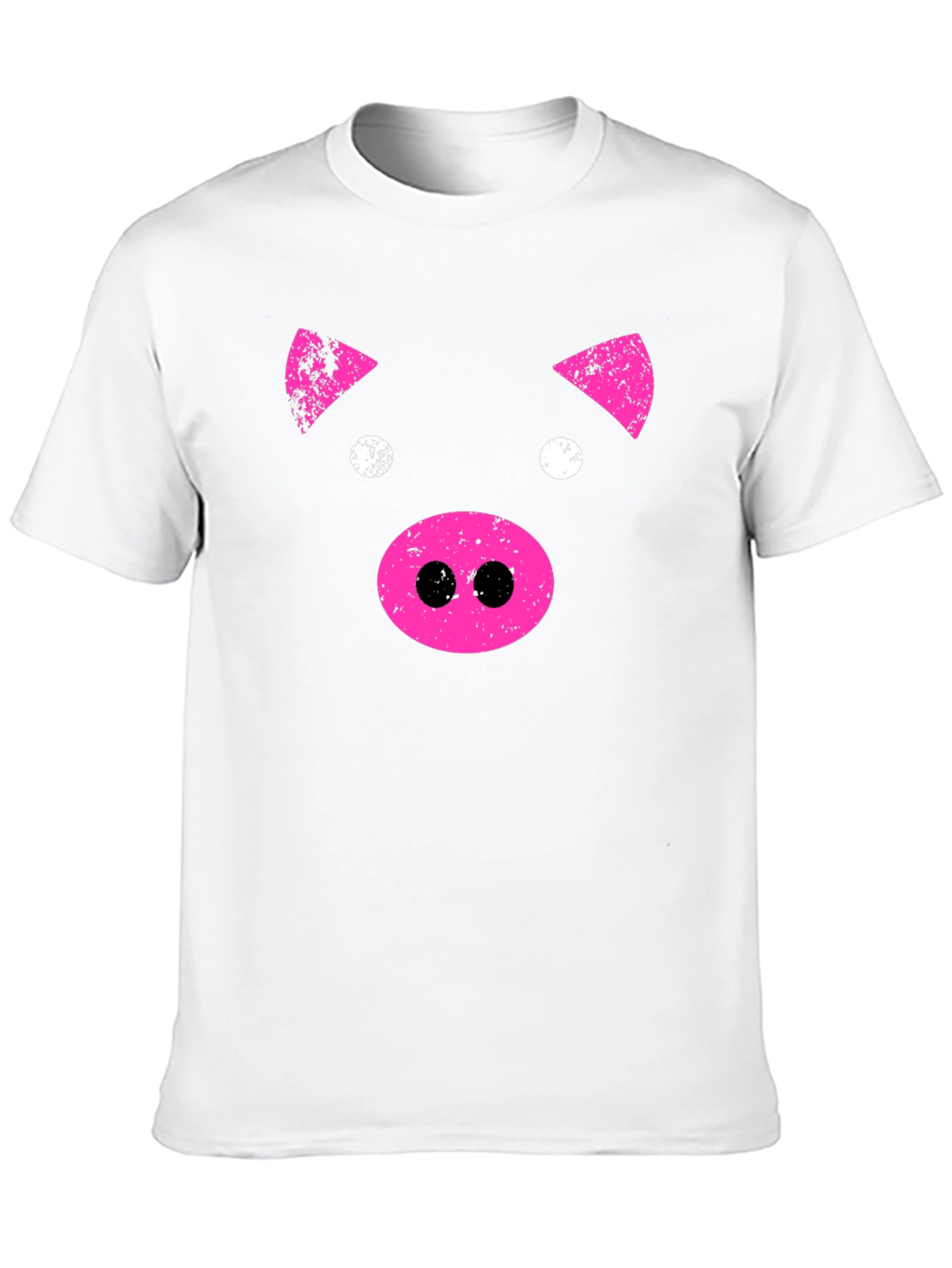 Pink Pig Graphic Tee - Black Casual T-Shirt