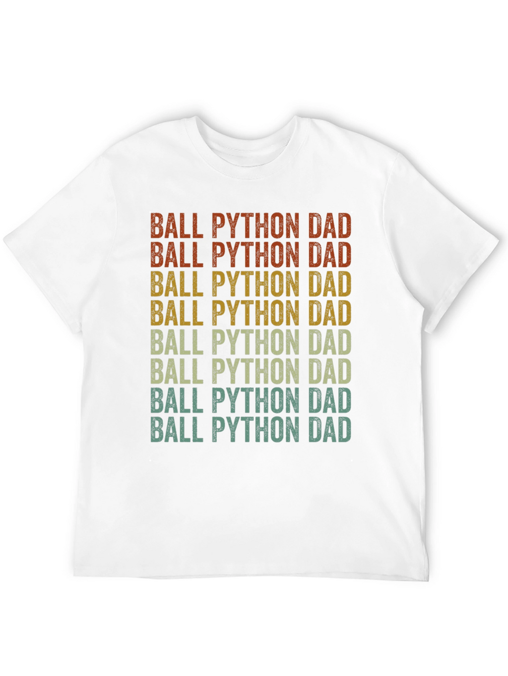 Ball Python Dad T-Shirt - Retro Style