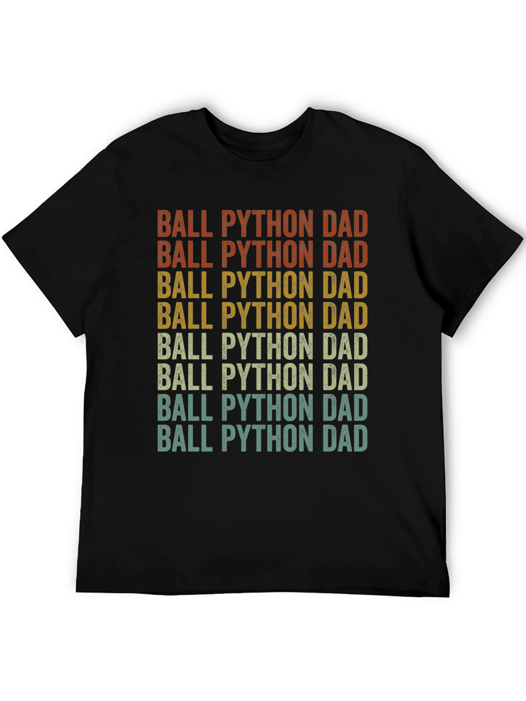Ball Python Dad T-Shirt - Retro Style