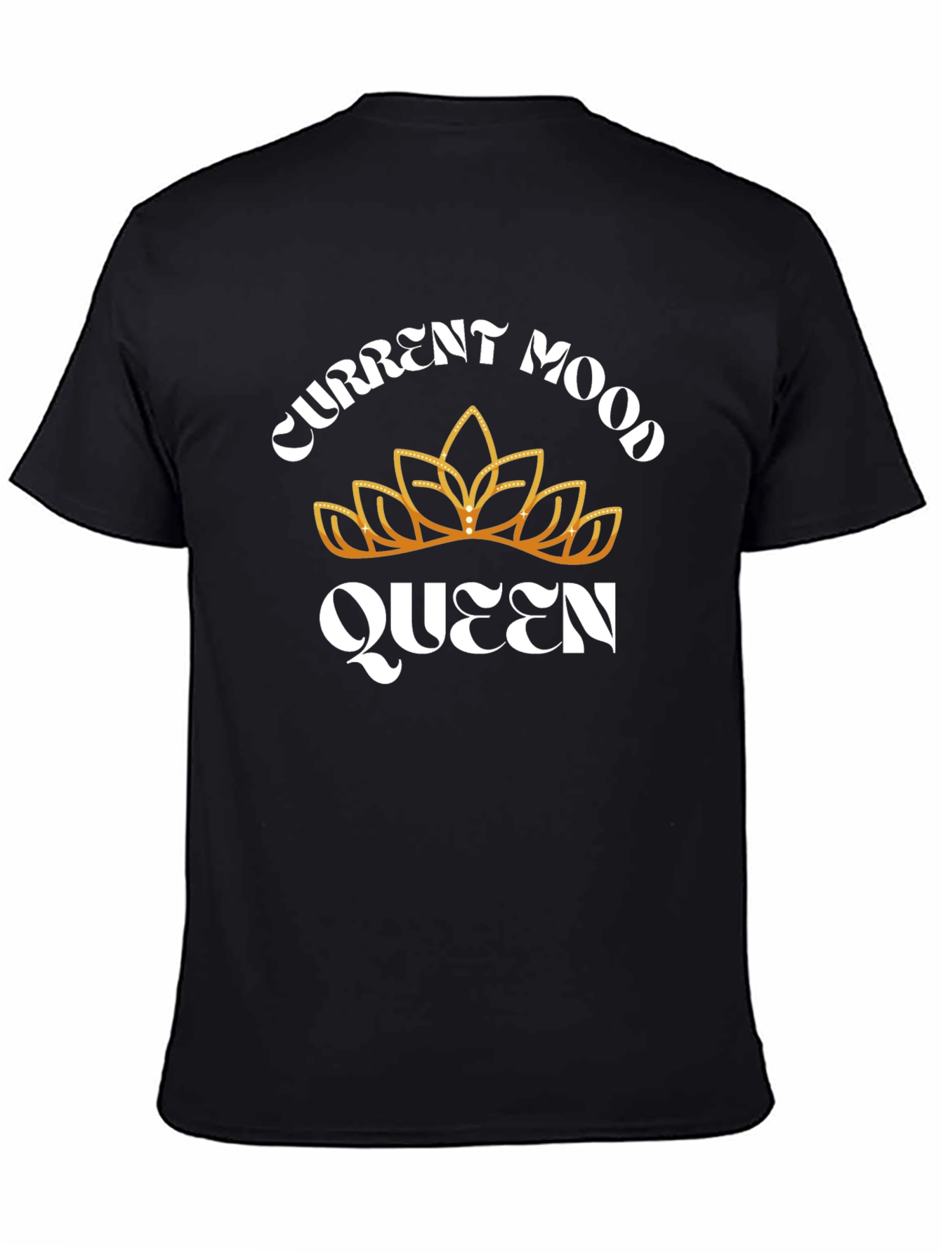 Current Mood Queen Black Graphic T-Shirt