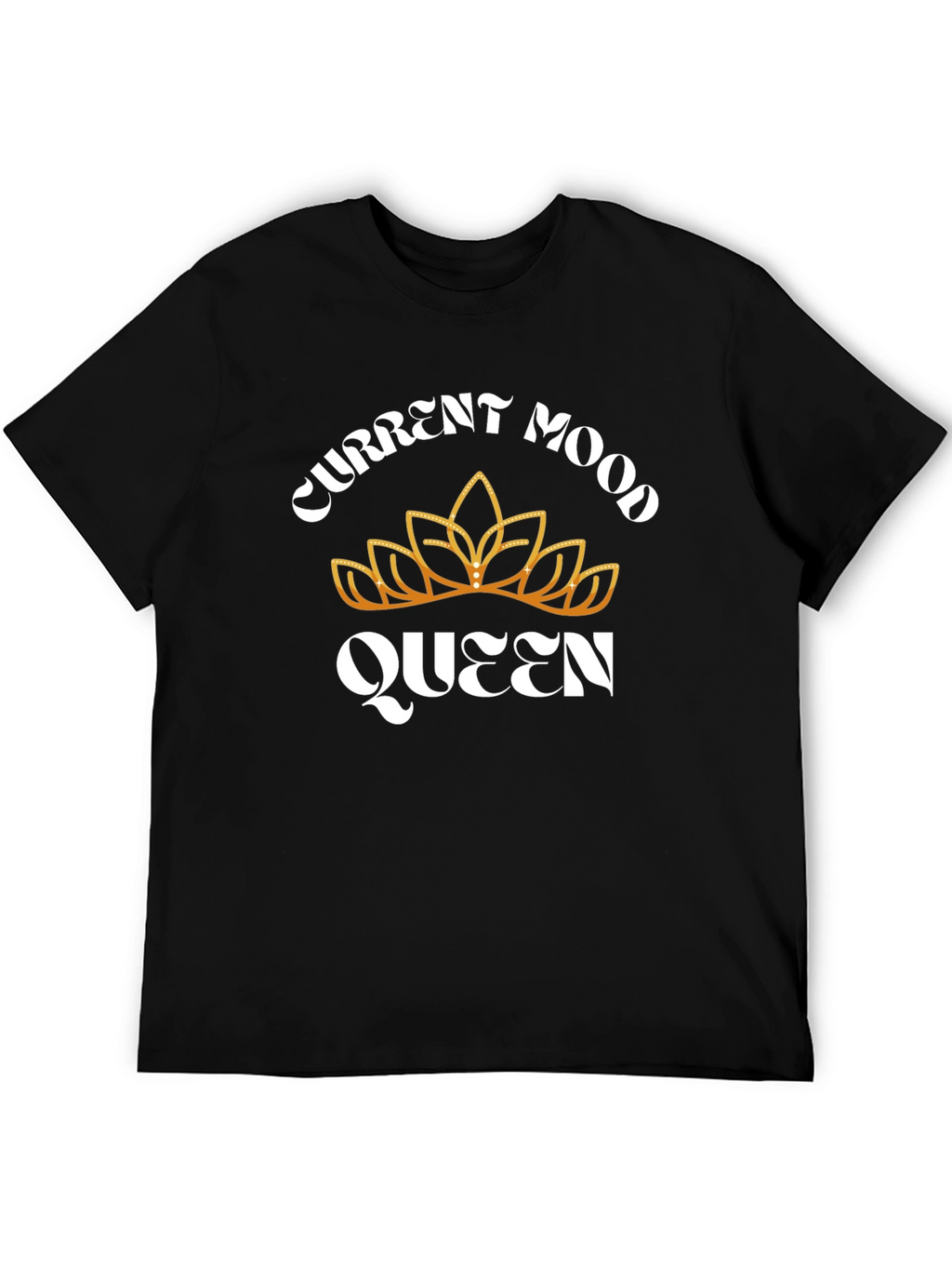 Current Mood Queen Black Graphic T-Shirt