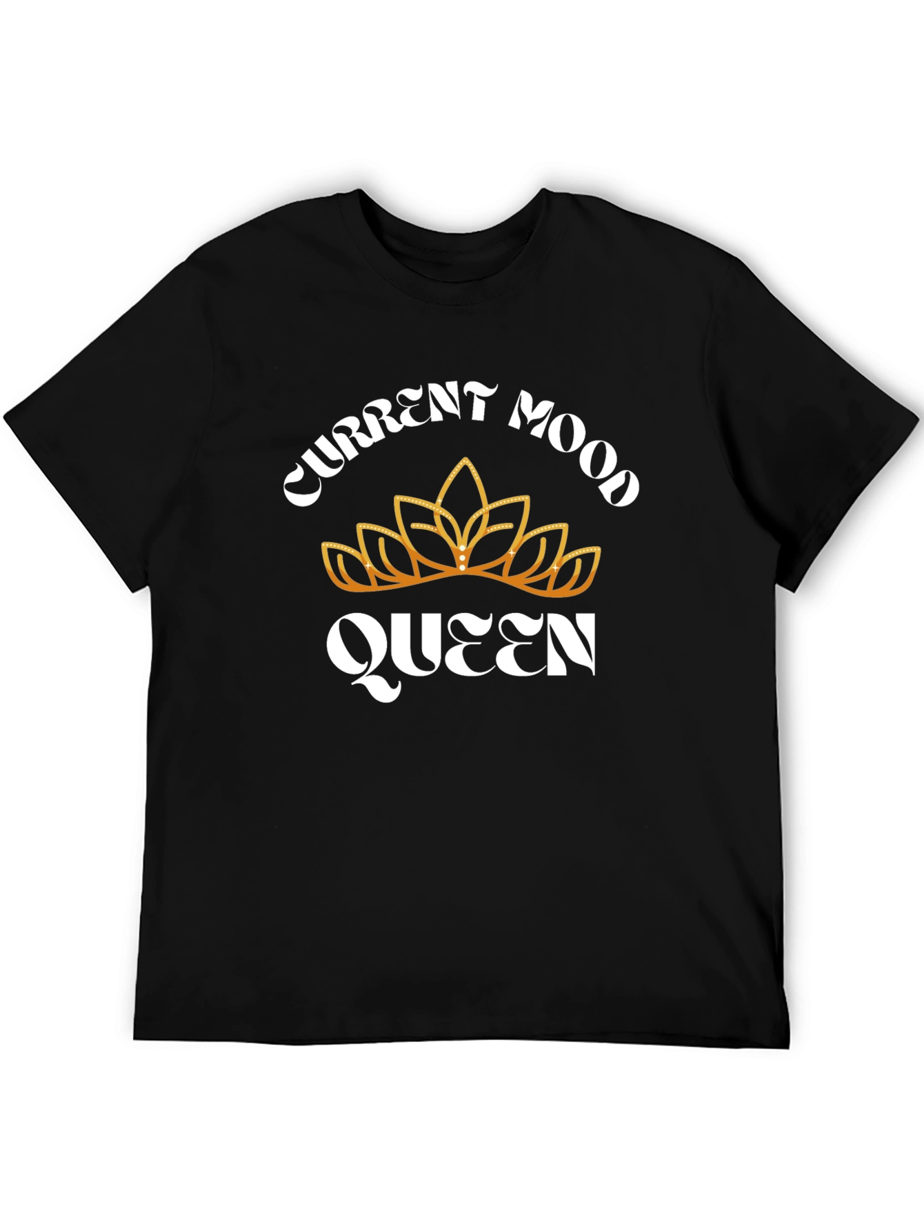 Current Mood Queen Black Graphic T-Shirt