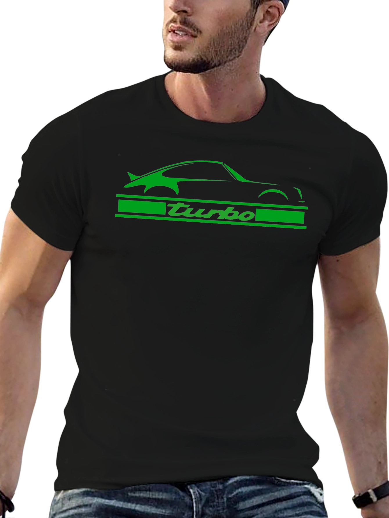 Porsche Turbo Graphic T-Shirt - Black