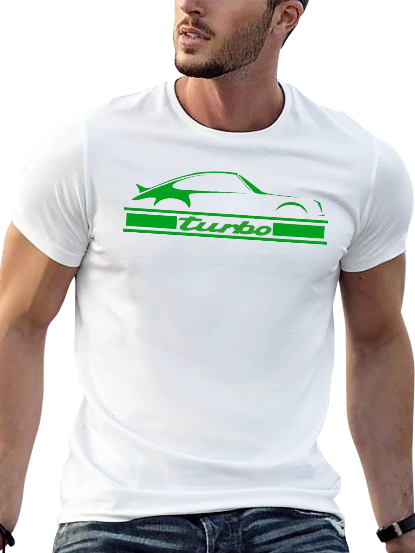 Porsche Turbo Graphic T-Shirt - Black