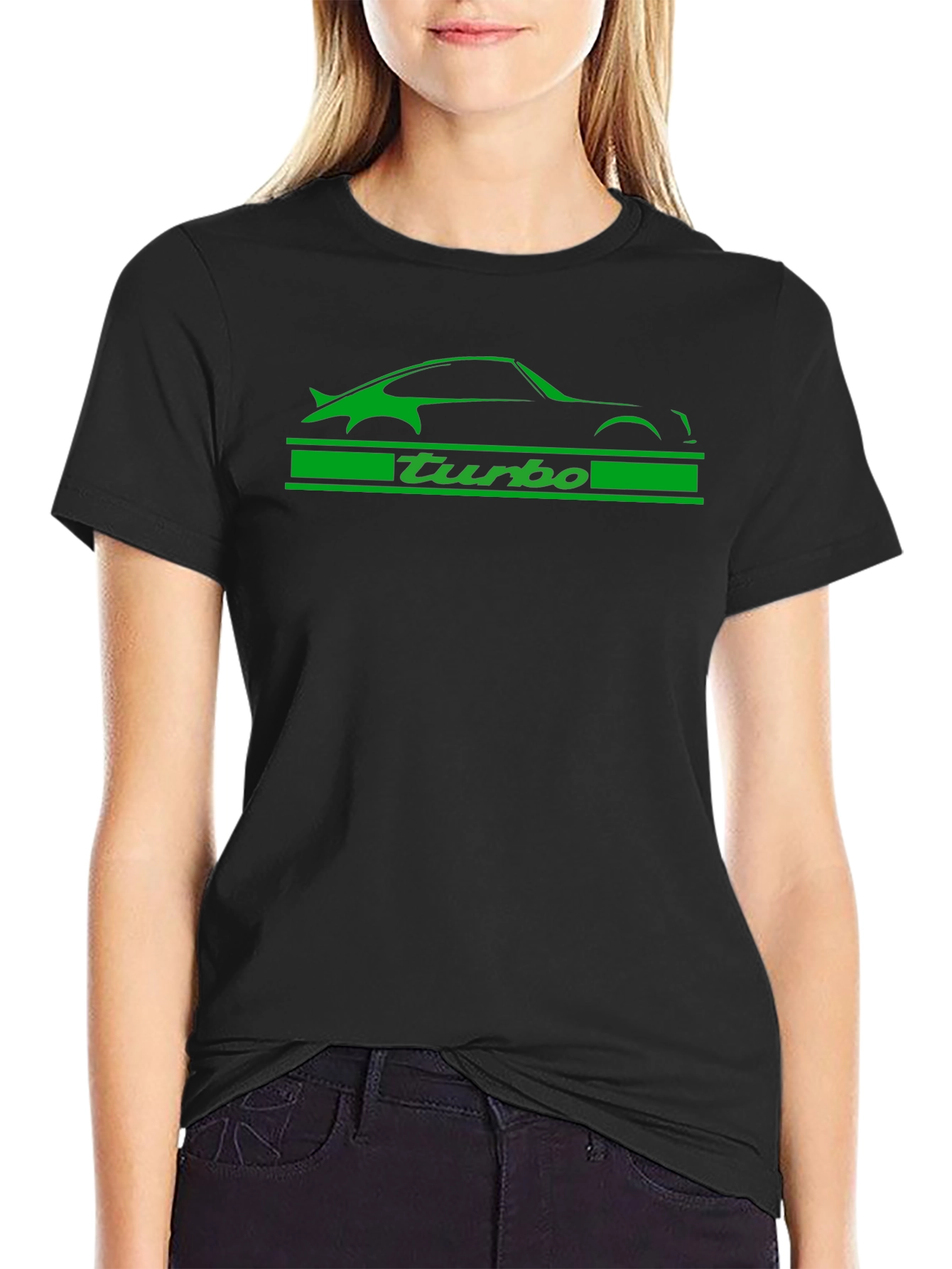 Porsche Turbo Graphic T-Shirt - Black