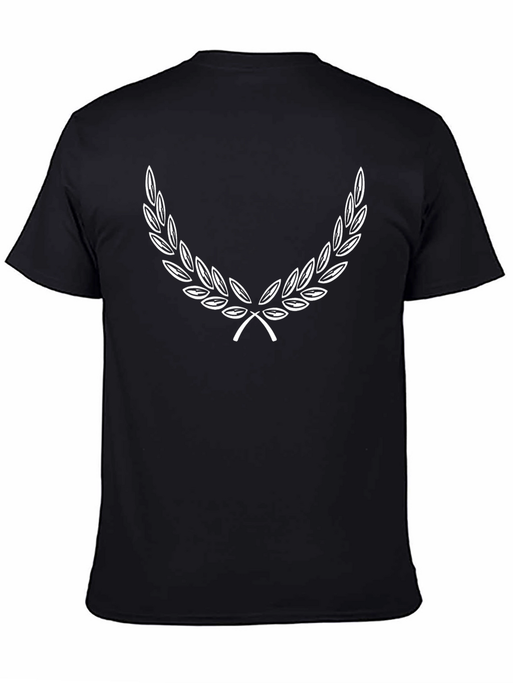Laurel Wreath Graphic Black T-Shirt