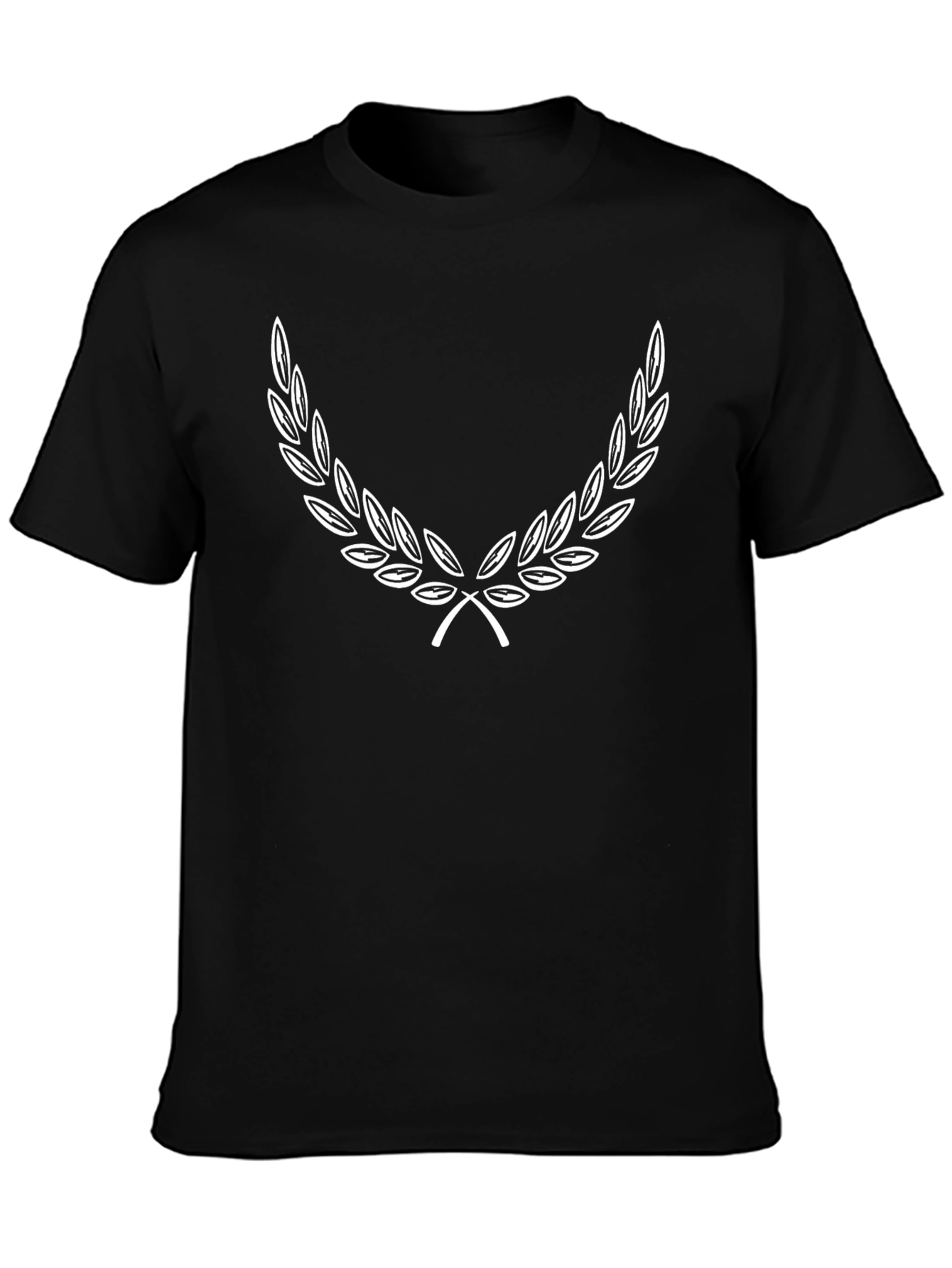 Laurel Wreath Graphic Black T-Shirt