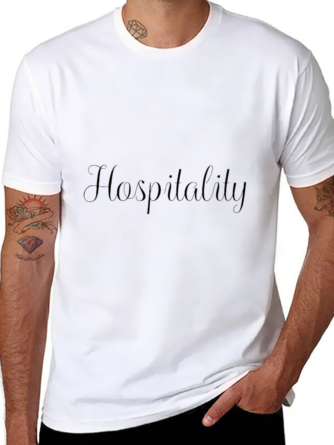 Mens Black Hospitality T-Shirt