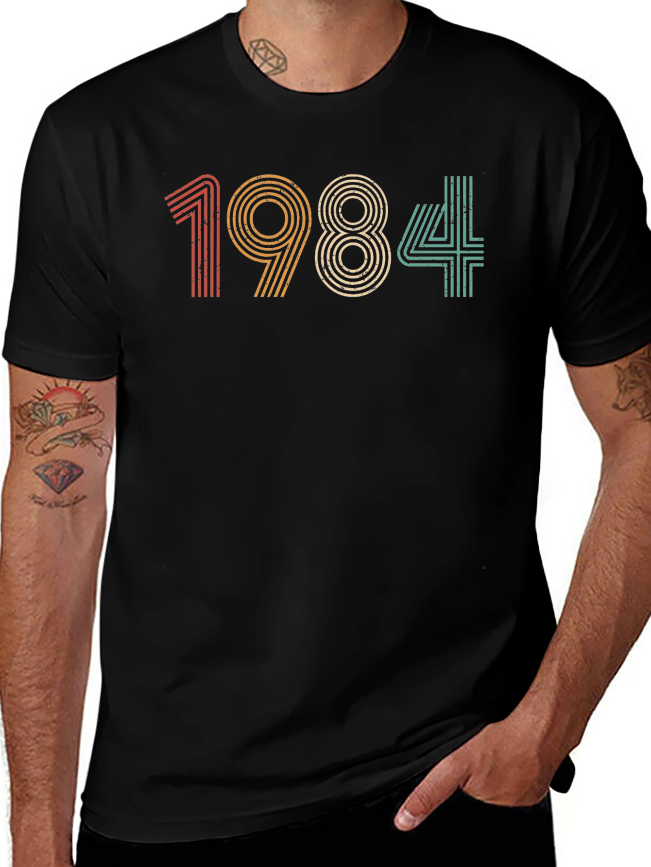 Vintage 1984 Graphic Tee - Retro Birthday T-Shirt
