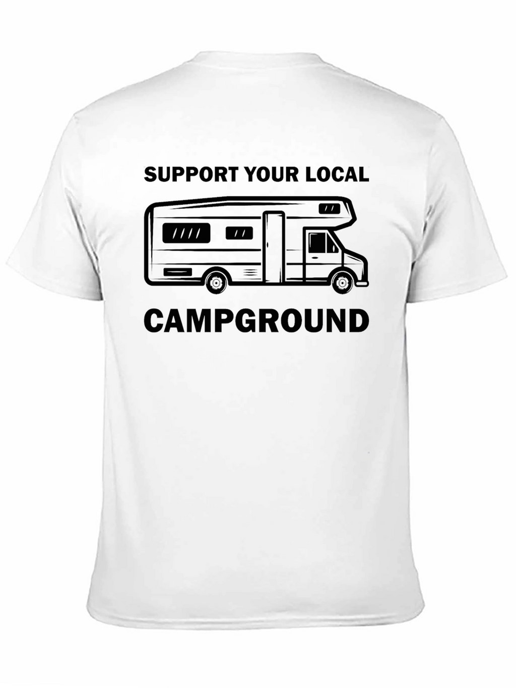 Support Your Local Campground T-Shirt - Black
