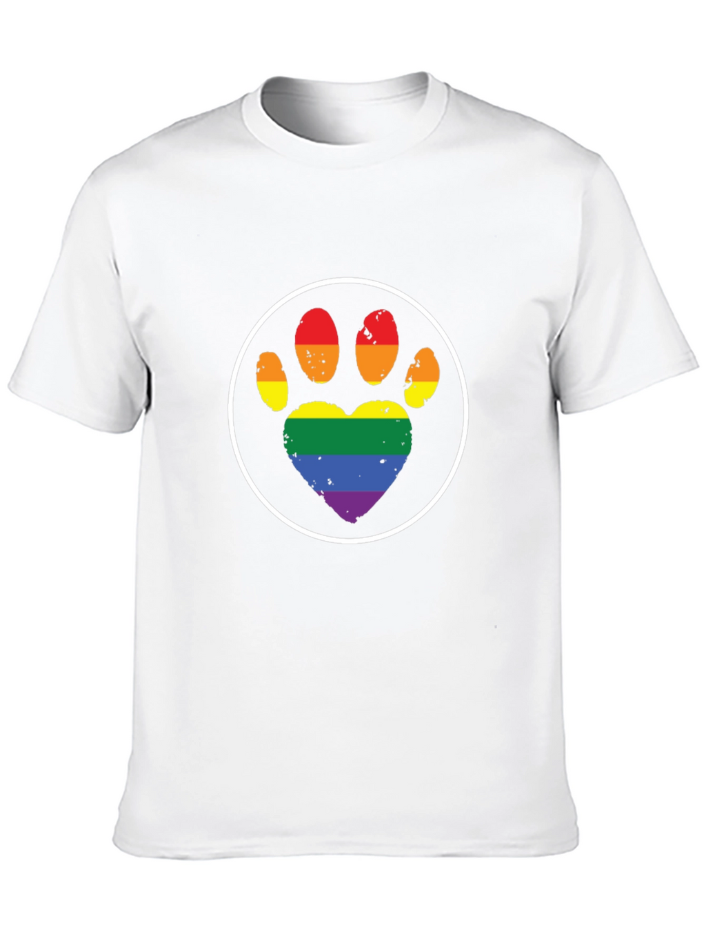 LGBT Pride Paw Print T-Shirt