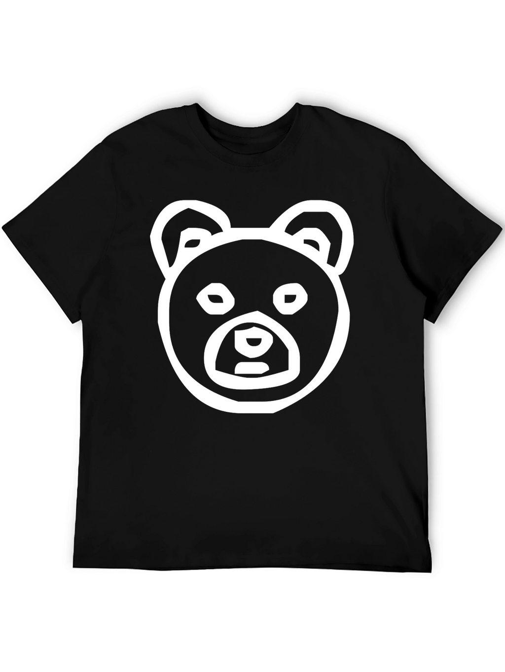 Bear Graphic Black Tee Shirt