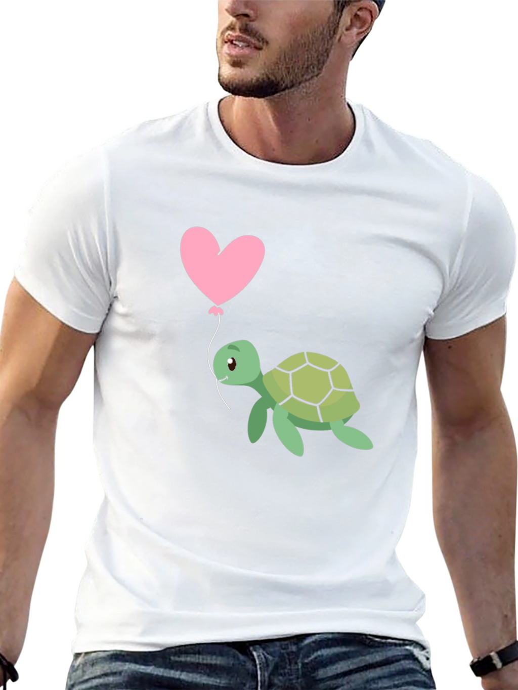 Turtle Love Heart Balloon T-Shirt