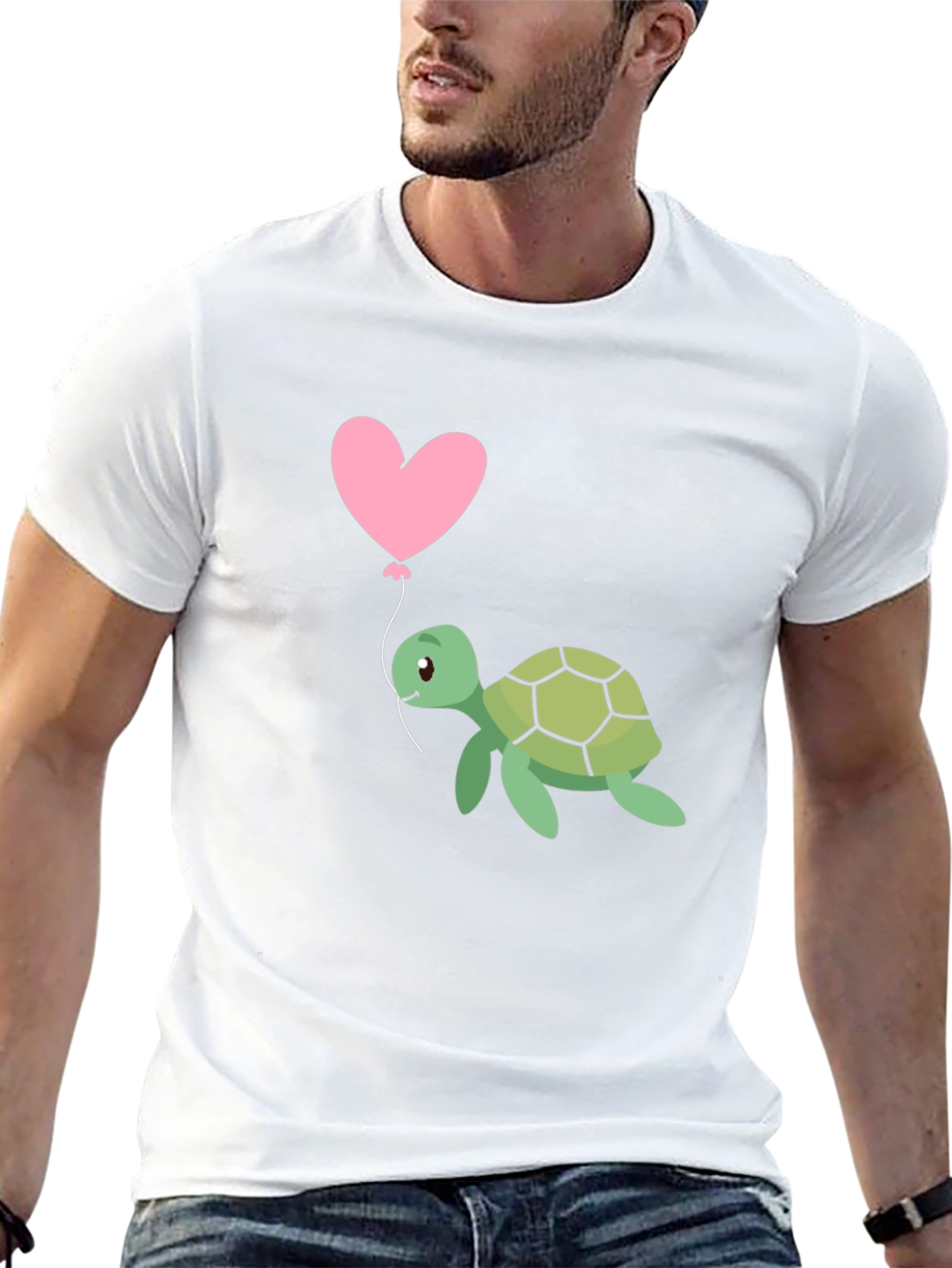 Turtle Love Heart Balloon T-Shirt