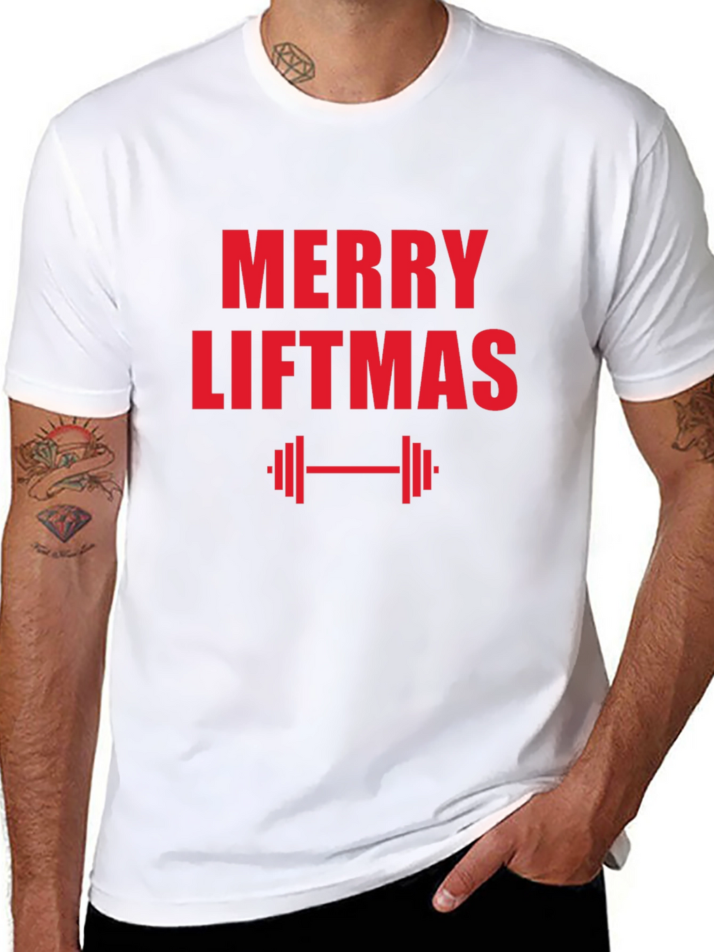 Merry Liftmas Black T-Shirt
