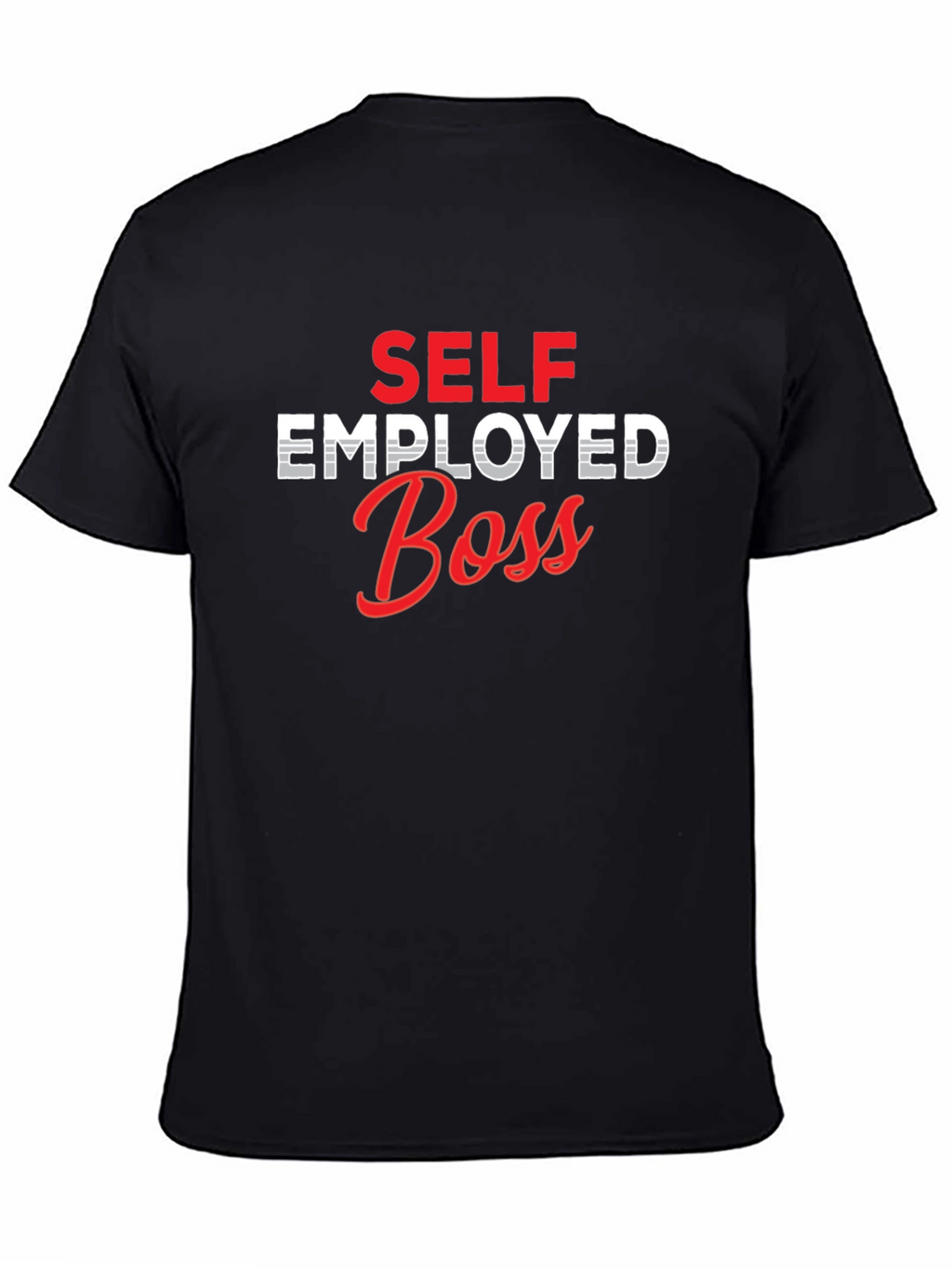 Self Employed Boss Graphic Tee - Black