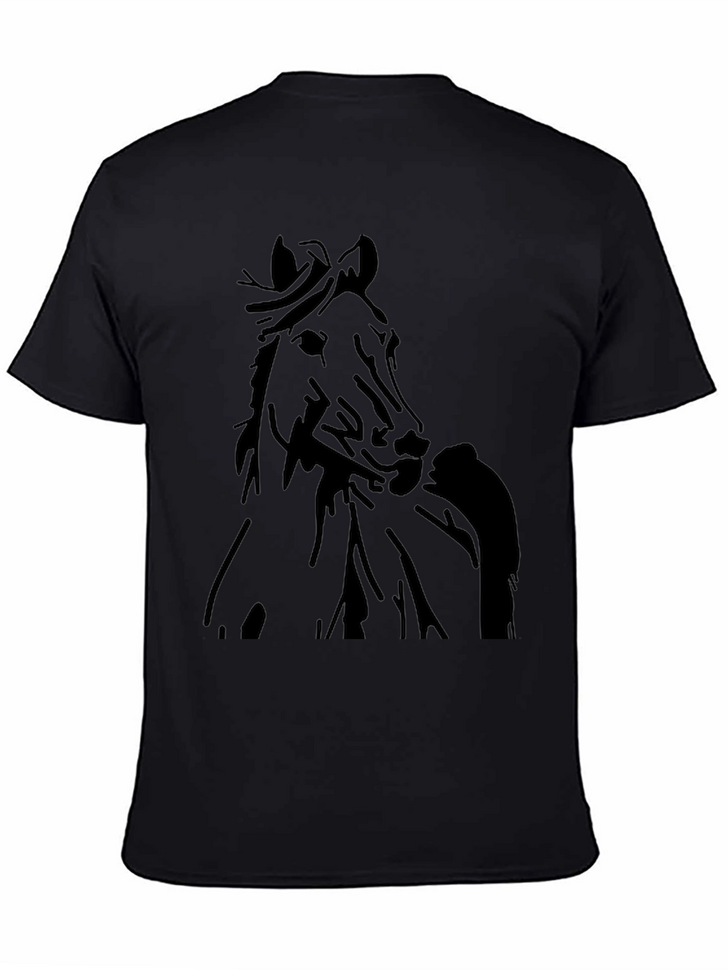 Horse Graphic Black T-Shirt
