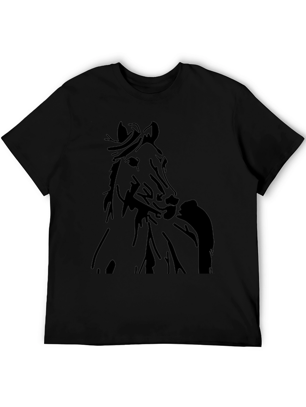 Horse Graphic Black T-Shirt