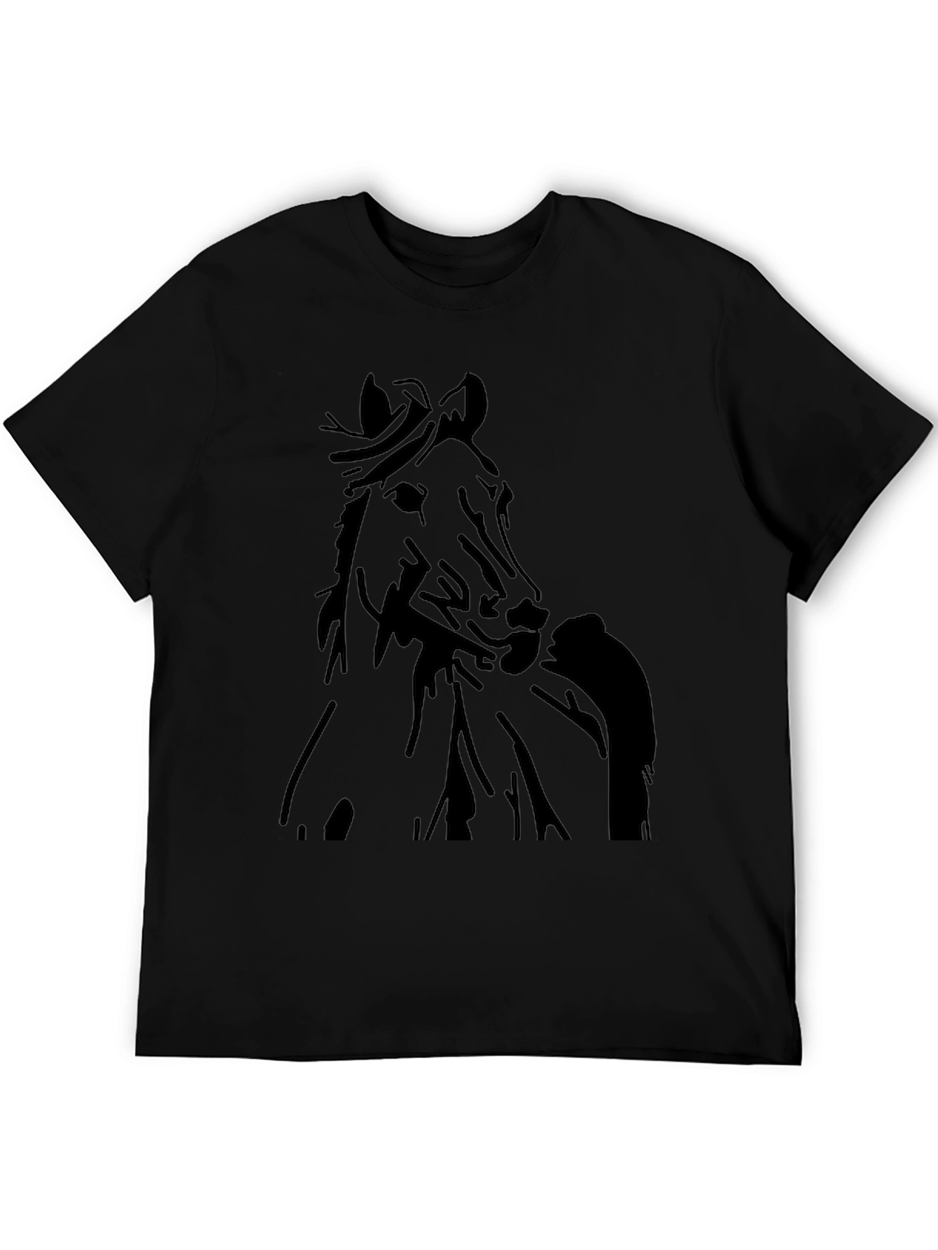 Horse Graphic Black T-Shirt