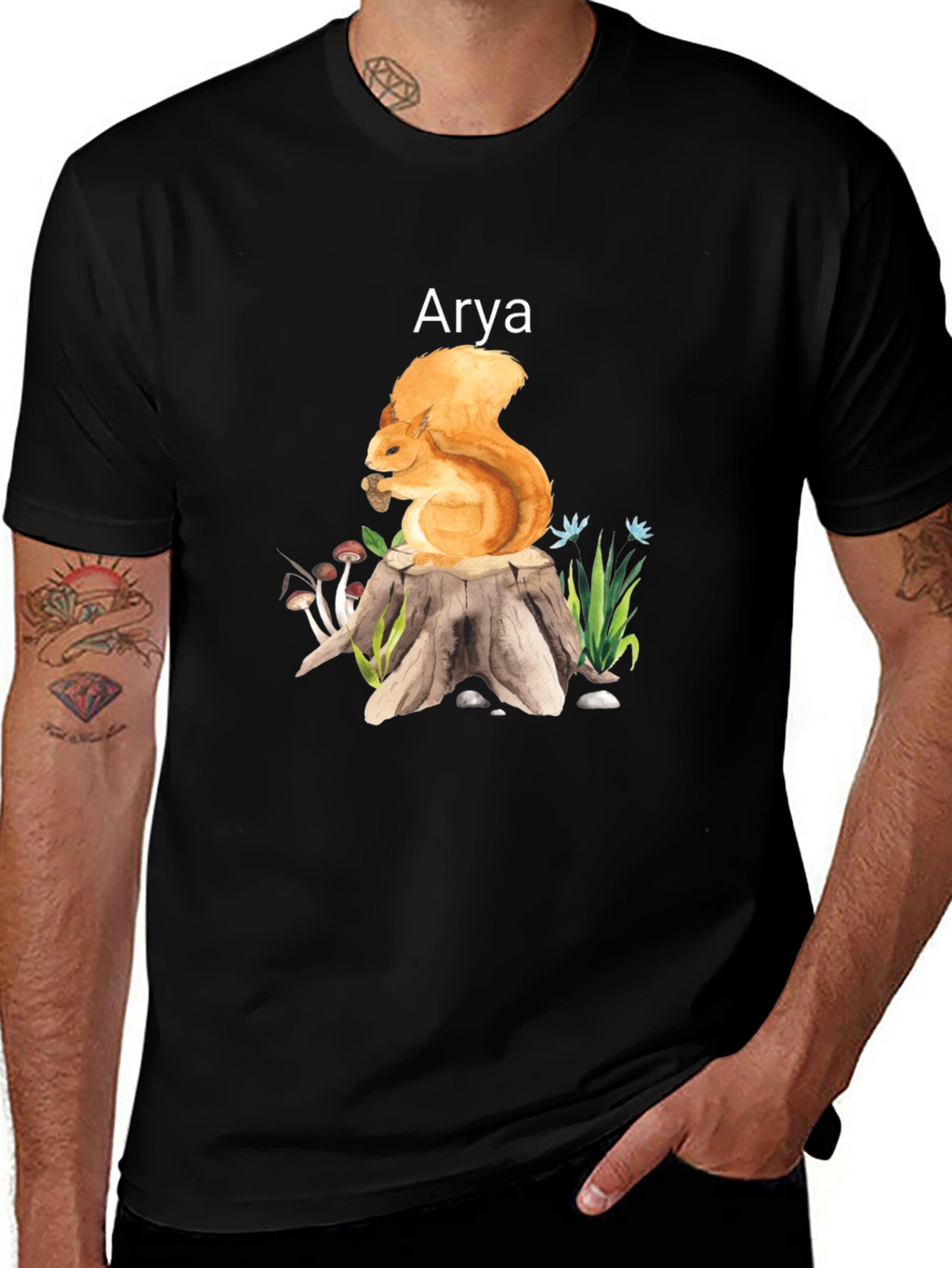Squirrel & Arya Tee - Nature Lovers Apparel