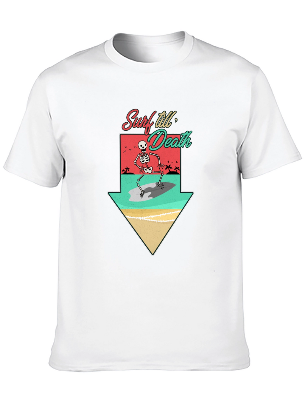 Surf Till Death Graphic T-Shirt