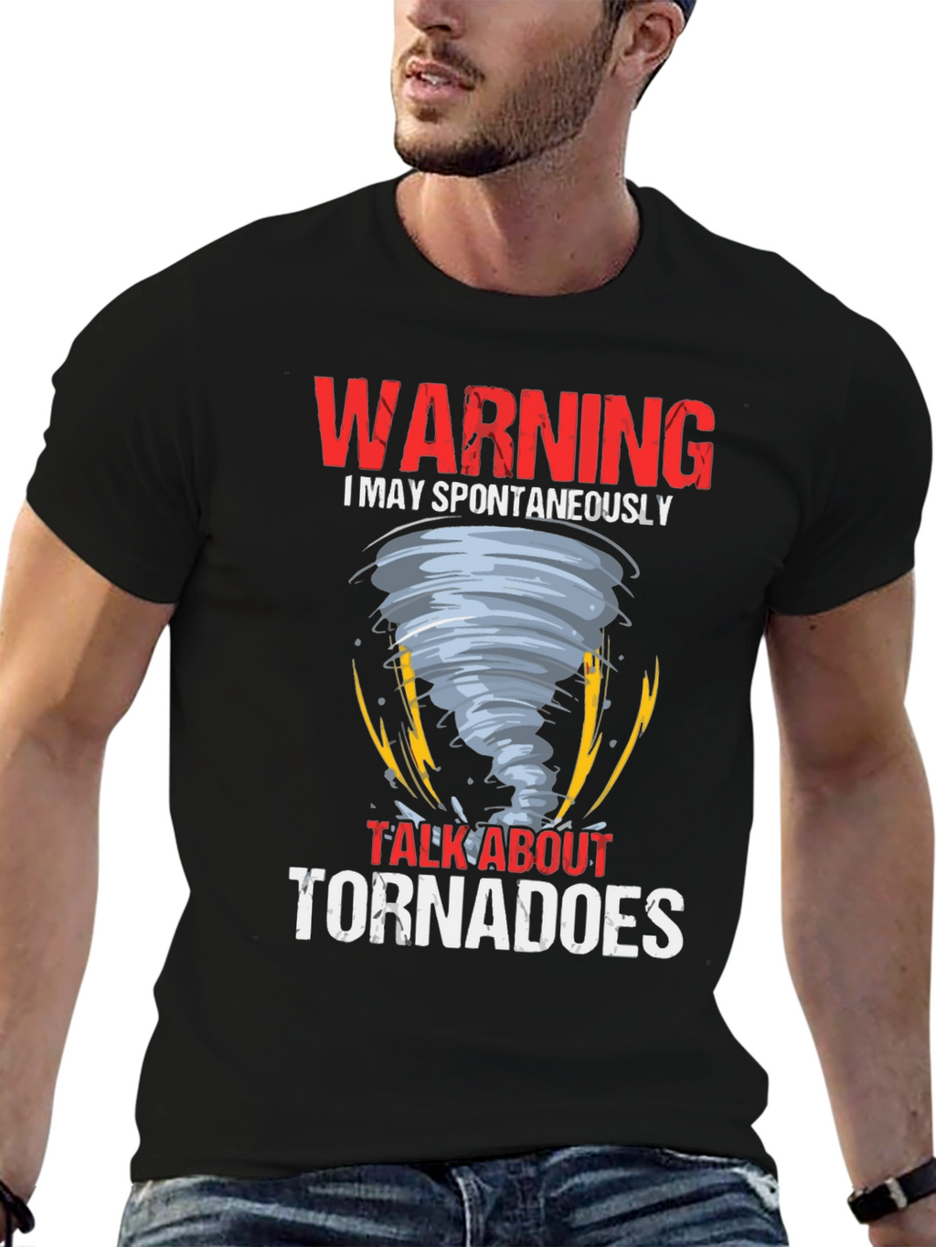Warning Tornadoes Graphic Tee Shirt