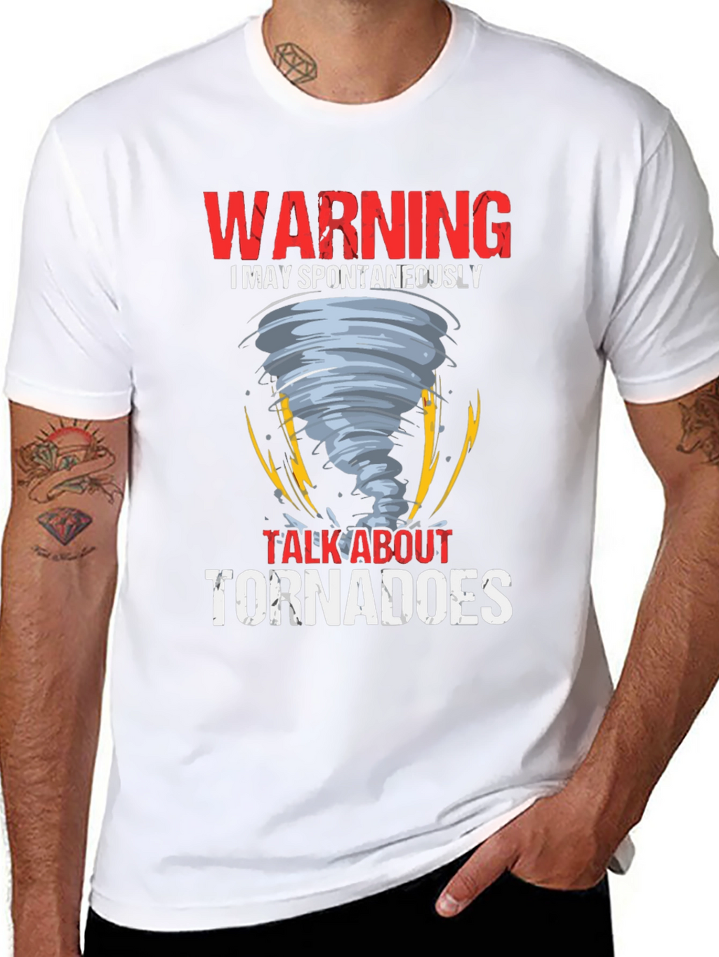 Warning Tornadoes Graphic Tee Shirt
