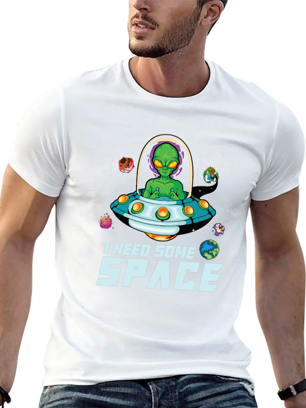 I Need Some Space Alien UFO T-Shirt