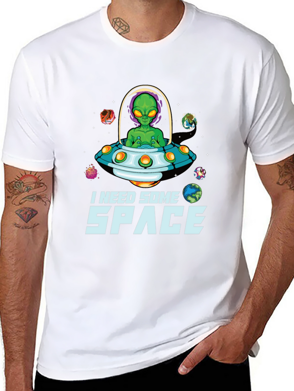 I Need Some Space Alien UFO T-Shirt