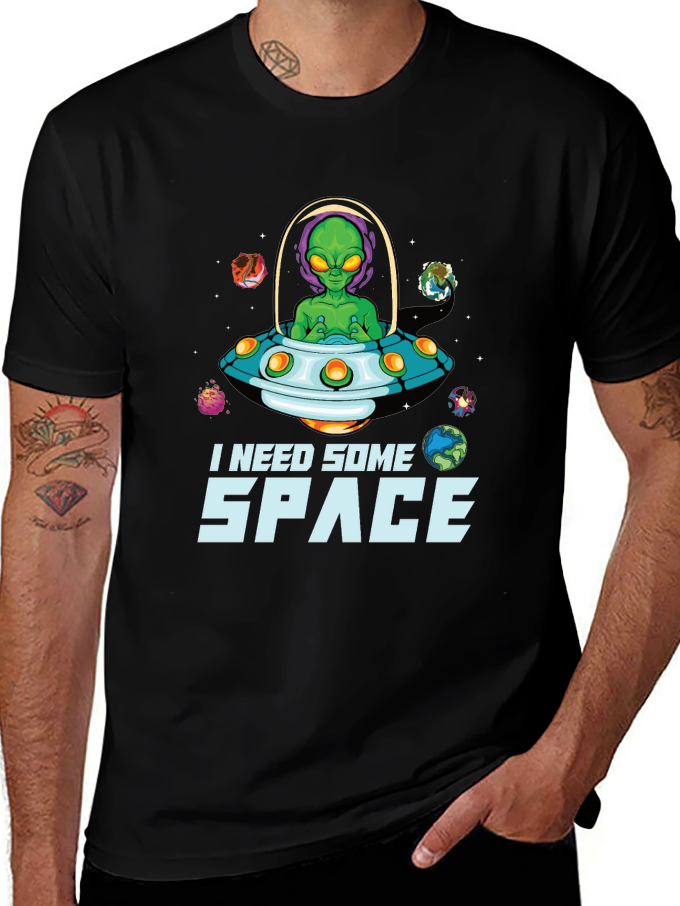 I Need Some Space Alien UFO T-Shirt